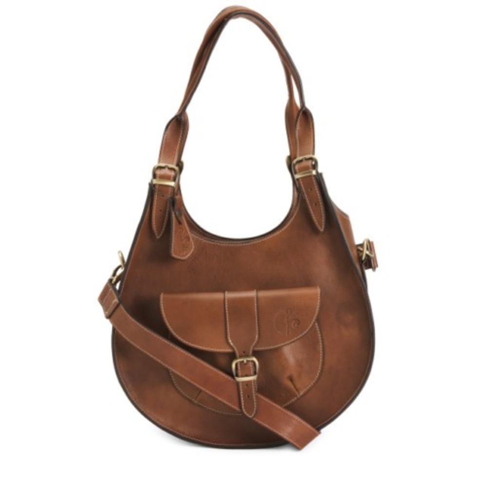 ANONIMO FIORENTINO Women's Made In‎ Italy Grained Hobo Shoulder satchel Handbag
